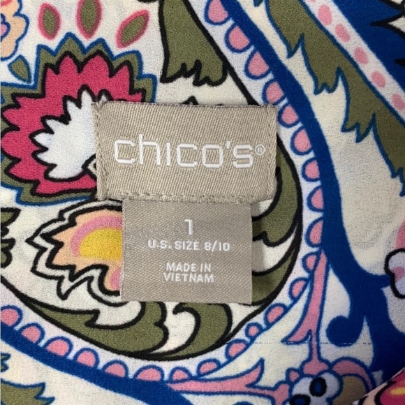 Chico’s Long Paisley Tunic Size S 8/10 - Picture 10 of 10